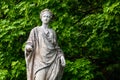 Marble statue of roman Ceres or greek Demeter in the park of the Palace and park complex Estate of G. Galagan. Sokyryntsi village, Royalty Free Stock Photo