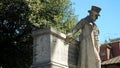 Marble statue of the Roman poet Giuseppe Gioachino Belli