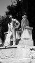 Marble statue of the Roman poet Giuseppe Gioachino Belli