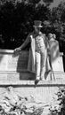 Marble statue of the Roman poet Giuseppe Gioachino Belli