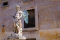 Marble statue of Saint Michael in Castel Sant'Angelo Royalty Free Stock Photo