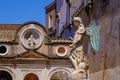 Marble statue of Saint Michael in Castel Sant'Angelo Royalty Free Stock Photo