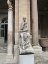 Marble statue of a seated woman, Vatican Museum, Rome, Italy. Royalty Free Stock Photo