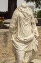 Marble statue at Roman era ruins, Carthage, Tunisia Royalty Free Stock Photo