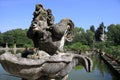 Marble statues in the Boboli Gardens in Florence