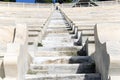 Marble steps leading upwards bottom view. Royalty Free Stock Photo
