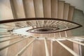 Marble steps of spiral circular staircase in house Royalty Free Stock Photo