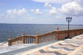 Marble Steps to Bay Royalty Free Stock Photo