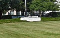 Marble Stone Carved Sign in a Grass Field Outside the American Pharmacists Association Headquarters Along Constitution Avenue