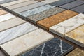 Marble stone granite slate tiled surfaces. Royalty Free Stock Photo