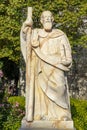 marble stone statue in honor of Santo AndrÃ© in memory of the parish church of the Alentejo town of Estremoz