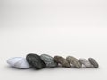 Marble stones white background Royalty Free Stock Photo