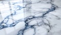Marble Surface with Blue Veins Elegant White and Blue Pattern Natural Stone Finish Royalty Free Stock Photo