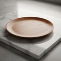 On a marble surface, featuring a smooth, circular design with Royalty Free Stock Photo