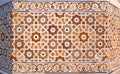 Marble surface with stone inlay at Itimad-Ud-Daulah tomb in Agra, India Royalty Free Stock Photo