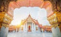 Marble Temple of Bangkok, Thailand. The Marble Temple, Wat Benchamabopitr Dusitvanaram Bangkok THAILAND