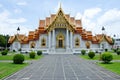 The Marble Temple in Thailand Royalty Free Stock Photo