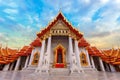 The Marble Temple, Wat Benchamabopit Dusitvanaram in Bangkok Royalty Free Stock Photo