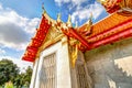 The Marble Temple Wat Benchamabopit Dusitvanaram in Bangkok, Thailand Royalty Free Stock Photo