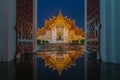 Marble Temple,Wat Benjamaborphit Royalty Free Stock Photo