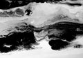 Marble texture. Acrylic colors. Black and white blots. Abstract background