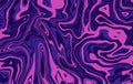 Marble texture. Dynamic liquid splash in ultraviolet color. Wavy lines. Vector marble background for your design project