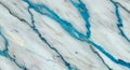 Marble Texture With a Light Gray Base and Vibrant Blue Veins Royalty Free Stock Photo