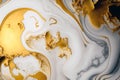 Detailed Marble texture gold and white cream creative beautiful colors paint, Generative AI