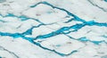 Marble Texture With a Light Gray Base and Vibrant Blue Veins Royalty Free Stock Photo
