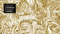 Marble texture. Luxury gold seamless background. Abstract golden glitter marbling seamless pattern for fabric, tile Royalty Free Stock Photo