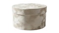 Marble textured round box isolated on white background Royalty Free Stock Photo