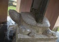 Marble Turtle sculpture with stele on back, Thien Mu Pagoda, Hue, Vietnam