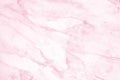 Marble wall surface pink background pattern graphic abstract light elegant white. Royalty Free Stock Photo