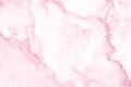 Marble wall surface pink background pattern graphic abstract light elegant white. Royalty Free Stock Photo