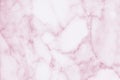 Marble wall surface pink background pattern graphic abstract light elegant white. Royalty Free Stock Photo