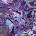Abstract Purple and Teal Iridescent Geode Marble Texture Royalty Free Stock Photo