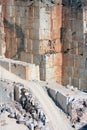 Marble walls in Portuguese quarry near Borba Royalty Free Stock Photo