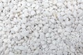 Marble white pebbles. Background texture Royalty Free Stock Photo