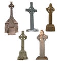 Marble workmanship Celtic crosses various shapes-