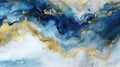 Marbled Azure: Abstract Oceanic Artistry