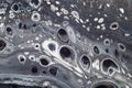 Marbled black and white abstract background. Liquid acrylic marble pattern