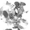 Marbled Black and White Abstract Background. Liquid Marble Illistration.