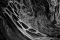 Marbled Black and White Abstract Background. Liquid Marble Illistration Royalty Free Stock Photo