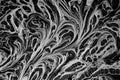 Marbled Black and White Abstract Background. Liquid Marble Illistration Royalty Free Stock Photo