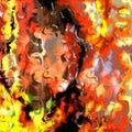 Marbled Fire Abstract