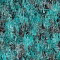 Marbled grunge blotch drip pattern background. Worn turquoise blue red grunge abstract repeat. Book end paper seamless
