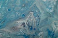 Marbled marine abstract background. Liquid acrylic marble pattern