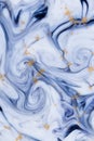 Marbled unique blue abstract background Royalty Free Stock Photo