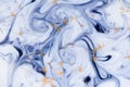 Marbled unique blue abstract background Royalty Free Stock Photo