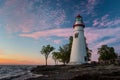 Marblehead Lighthouse in Ohio Royalty Free Stock Photo